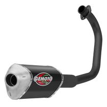 Escapamento Esportivo Gemoto Racing 3 Trioval Curva Preta Motos Honda Titan 125 Ks Kse 2000 À 2004 Fan 125 2005 À 2008 Escapamento Esportivo Gemoto Racing 3 Trioval Curva Preta Motos Honda Titan 125 Ks Kse 2000 À 2004 Fan 125 2005 À 2008