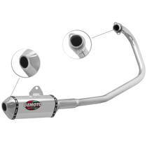 Escapamento Esportivo Motos Honda Titan Ex Esd Fan Esdi 150 2014 À 2016 Gemoto Racing 3 Trioval