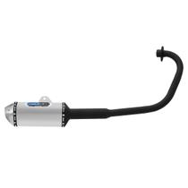Escapamento Esportivo para Moto Pro Tork Mini 3 Titan Esd-150 2004 À 2008 Curva Preta