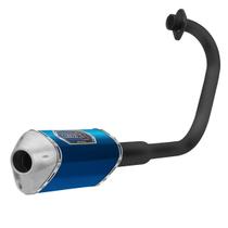 Escapamento Esportivo para Moto Pro Tork Mini 3 Titan Ks/es-150 2009 À 2013 e Fan 150 Mix 2010 À 2013 Curva Preta