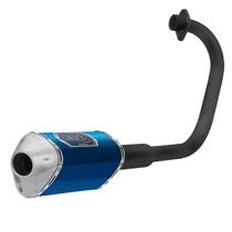 Escapamento Esportivo para Moto Pro Tork Mini 3 Titan Ks/es-150 2009 À 2013 e Fan 150 Mix 2010 À 2013 Curva Preta