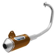 Escapamento Esportivo Pro Tork Mini 3 Curva Cromada Moto Ybr 125 2000 À 2008