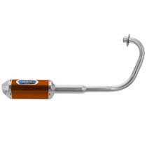 Escapamento Esportivo Pro Tork Mini 3 Titan Ks/Es-150 2009 À 2013 E Fan 150 Mix 2010 À 2013 Curva Cromada