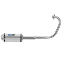 Escapamento Esportivo Pro Tork Mini 3 Titan Ks/Es-150 2009 À 2013 E Fan 150 Mix 2010 À 2013 Curva Cromada