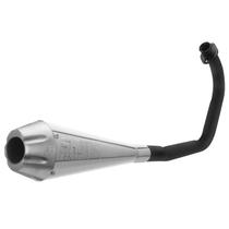 Escapamento Esportivo Pro Tork Shot 8 Motos Honda Titan 125 Ks 2000 a 2004 Fan 125 2004 a 2008 Curva Preta