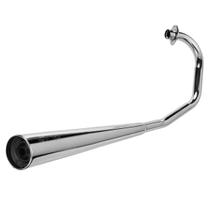 Escapamento Estalador Moto Honda Titan 150 Ks Es 2005 a 2008 Cromo Forte