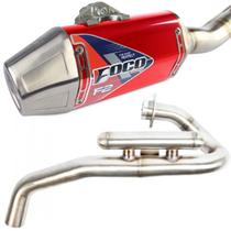 Escapamento Foco Crf 250f F2 Vermelho Acetinado Escapamento Foco Crf 250f F2 Vermelho Acetinado