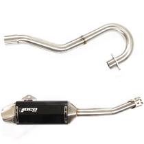 Escapamento Foco Racing Completo Moto Nxr Bros 150 Nxr Bros 160