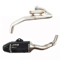 Escapamento Foco Racing F2 Crf 250f Preto All Black