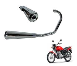 Escapamento Fortuna Mini Estralador Honda Biz Cg Titan Fan Yamaha Ybr Factor Fazer 125 150