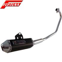 Escapamento fortuna mini tri cbx 200 strada preto