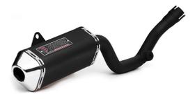 Escapamento fortuna mini tri preto honda xr200