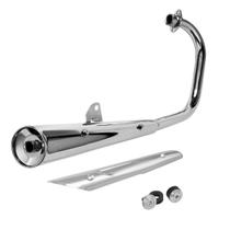 Escapamento Gemoto Ml 1 Abafador C/ Suporte Prot. + Protetor de Escape Titan 150 Esd 2004 a 2008