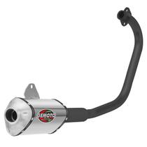 Escapamento Gemoto Racing 3 Trioval Curva Preta Cbx 200 Strada / Cbx 150 Aero