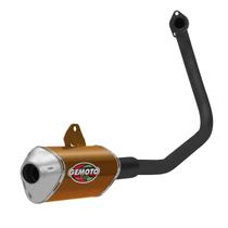 Escapamento Gemoto Racing 3 Trioval Curva Preta Cbx 250 Twister