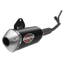 Escapamento Gemoto Racing 3 Trioval Curva Preta Crypton 115 2010 À 2016 Escapamento Gemoto Racing 3 Trioval Curva Preta Crypton 115 2010 À 2016