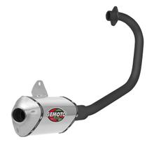 Escapamento Gemoto Racing 3 Trioval Curva Preta Fan 160 / Cargo 160 / Start 160 2016 À 2017