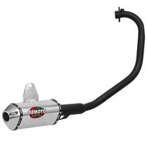 Escapamento Gemoto Racing 3 Trioval Curva Preta Fazer 150 2013 À 2022 Factor 125 150 2018 À 2022 Escapamento Gemoto Racing 3 Trioval Curva Preta Fazer 150 2013 À 2022 Factor 125 150 2018 À 2022