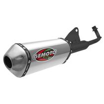 Escapamento Gemoto Racing 3 Trioval Curva Preta Pop 100 2007 À 2015 Escapamento Gemoto Racing 3 Trioval Curva Preta Pop 100 2007 À 2015