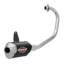 Escapamento Gemoto Racing 3 Trioval Titan/fan 160 2016 - 2020 Cromado Ponteira Preta Escapamento Gemoto Racing 3 Trioval Titan/fan 160 2016 - 2020 Cromado Ponteira Preta