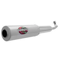 Escapamento Gemoto Racing Biz 110 2016 - 2017 Cromado Ponteira