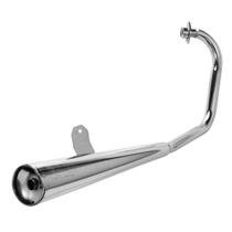 Escapamento Gp Moto Yamaha Ybr 125 2000 a 2008 Modelo Original Cromo Forte Escapamento Gp Moto Yamaha Ybr 125 2000 a 2008 Modelo Original Cromo Forte