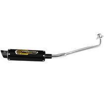 Escapamento Moto Honda Biz 125 2006 a 2010 Pro Tork Competition Curva Cromada Alto Desempenho