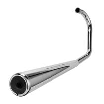 Escapamento Moto Honda Cg 1983 Cromado Modelo Original Cromo Forte