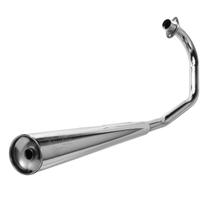 Escapamento Moto Honda Titan 125 Ks Kse 2000 a 2004 Modelo Original Gp Cromo Forte