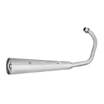 Escapamento Moto Honda Titan 150 Ks Es 2004 a 2008 Gemoto Mini Ml 2 Abafadores Com Suporte Protetor