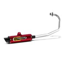 Escapamento Moto Honda Titan 160 Pro Tork Competition Curva Cromada Alto Desempenho