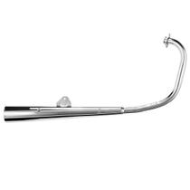 Escapamento Moto Intruder 125 2002 À 2015 Gemoto Silencioso Com Suporte Protetor