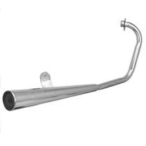 Escapamento Moto Yamaha Ybr 125 2000 a 2008 Modelo Original Cromo Forte