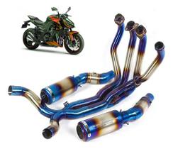 Escapamento Para Z1000 Ponteira Dupla Full Inox Completo