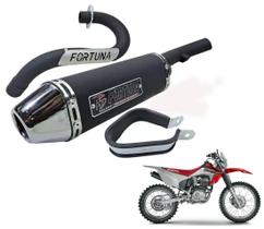 Escapamento Ponteira Esportivo Trioval Preto Honda Crf 230