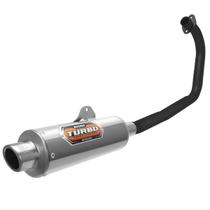 Escapamento Pro Tork Mini Turbo Moto Ybr 125 Curva Preta