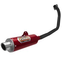 Escapamento Pro Tork Mini Turbo Motos Honda Fan E Cg Start 160 2015 À 2023 Curva Preta