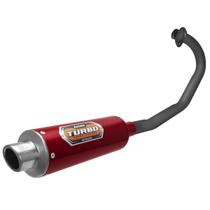 Escapamento Pro Tork Mini Turbo Titan Fan 150 2009 Fan 125 2009 À 2014 Curva Preta