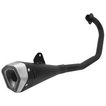 Escapamento Pro Tork Serie S Titan Honda 150 Esd 2004 Até 2008 Curva Preta