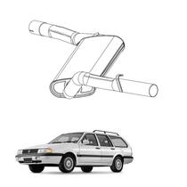 Escapamento Silencioso Intermediário Quantum 1.8 1985 a 1992