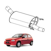 Escapamento Silencioso Traseiro Corsa 1.0 8V 1994 a 2002 Opc Escapamento Silencioso Traseiro Corsa 1.0 8V 1994 a 2002 Opc