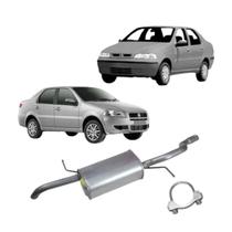 Escapamento Silencioso Traseiro Fiat Siena 1.0 1.4 1.5 1.6