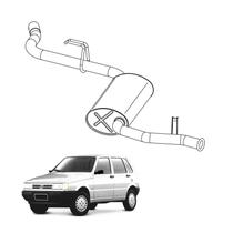Escapamento Silencioso Traseiro Uno Mille 1997 a 2001 CP