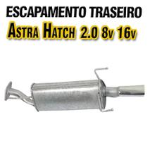 Escapamento Surdina Silencioso Traseiro Astra Hatch 2.0 8v /16v 98/02 Ponteira Cromada Móvel