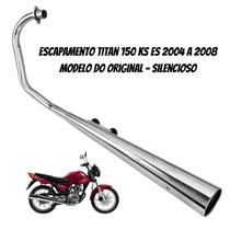Escapamento Titan 150 KS ES 2004 A 2008 modelo do original - silencioso Escapamento Titan 150 KS ES 2004 A 2008 modelo do original - silencioso