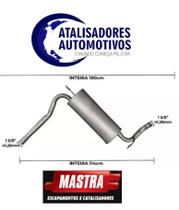 Escapamento TRASEIRO FIAT STRADA 1.3 8V 2002 2003 2004 2005 2006 2007 2008 - Mastra FT4408T (OPCIONAL) Escapamento TRASEIRO FIAT STRADA 1.3 8V 2002 2003 2004 2005 2006 2007 2008 - Mastra FT4408T (OPCIONAL)