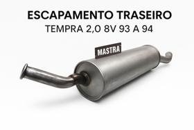 Escapamento Traseiro Tempra 2.0 8v 1993 a 1994 Novo Marca Mastra Compatível Fiat