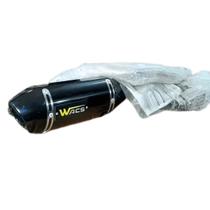 Escapamento wacs kronnos preto alum(+curva+bracadei)crf250f Escapamento wacs kronnos preto alum(+curva+bracadei)crf250f