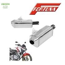 Escape cb 300 mini tri cromado fortuna (ponteira) Escape cb 300 mini tri cromado fortuna (ponteira)