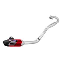 Escape Esportivo Moto Powercore 3 Steel Technology Bomber Para CRF230 2007 À 2020 Vermelho -Pro Tork